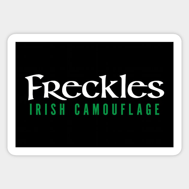 Freckles Irish Camouflage Sticker by Celtic Folk